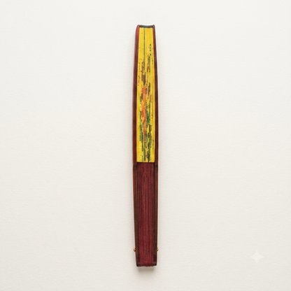 Éventail en Bambou et Soie 30cm