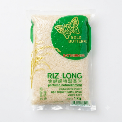 Riz Long Parfumé Naturellement Qualité Extra 1kg — Golden Butterfly