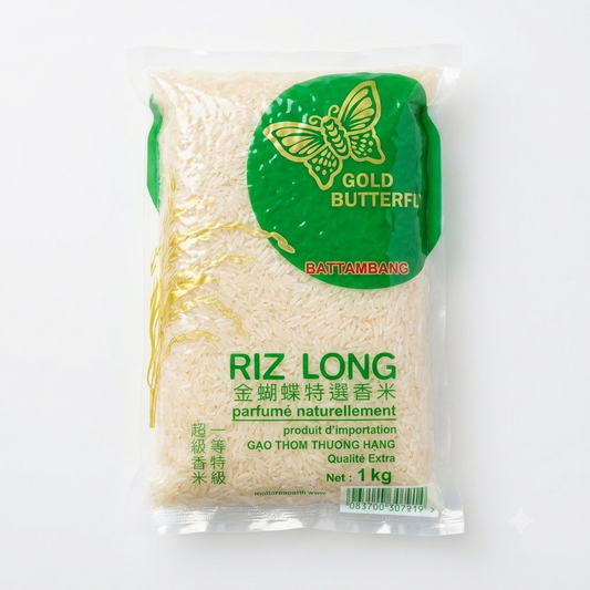 Riz Long Parfumé Naturellement Qualité Extra 1kg — Golden Butterfly