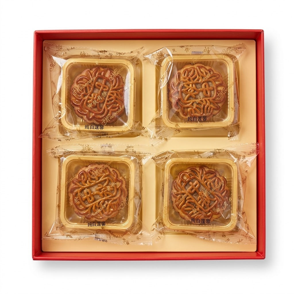 Gâteaux Lune Graines de Lotus Mini 4 x 75 G – SUNWINWAH