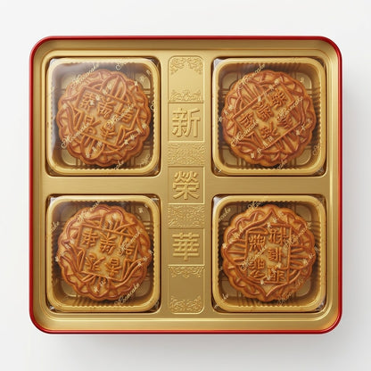 月饼-香港-白莲蓉1蛋-1盒=4x185g