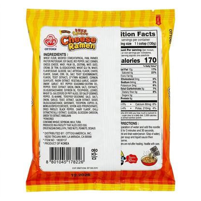 Ramen sautés épicés au fromage cheese ramen OTTOGI – 120 g