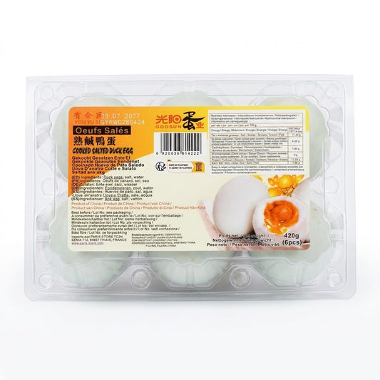 Œufs de canard cuits salés You Yu Shi – 6 pièces, 420 g