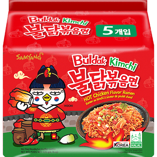 SY Nouilles ins. épicé sav. kimchi SAMYANG Buldak 140g*5