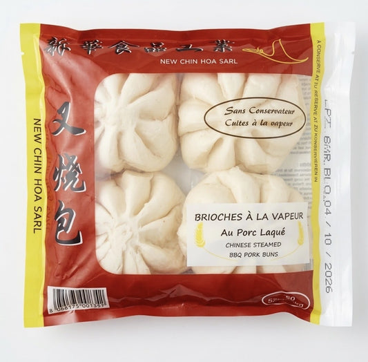 Brioches à la Vapeur au Porc Laqué 4 x 100 G – NEW CHIN HOA