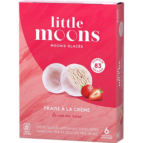 Mochi à la Crème Glacée aux Fraises 192 G LITTLE MOONS