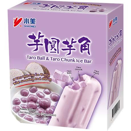 Barre glace Taro boba avev Taro Chunk 4 X 75 G  SHAOMEI