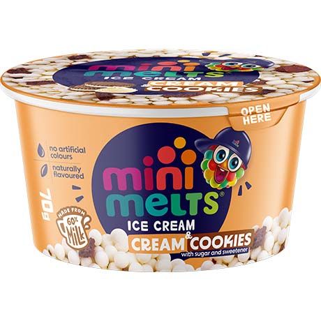 Glace à Goût de Cookies & Cream 70 G MINI  MELTS