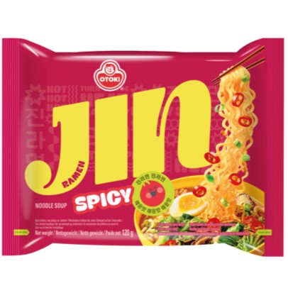Nouilles Ramen Jin Épicé Ottogi 120g - Ramen Coréen Piquant