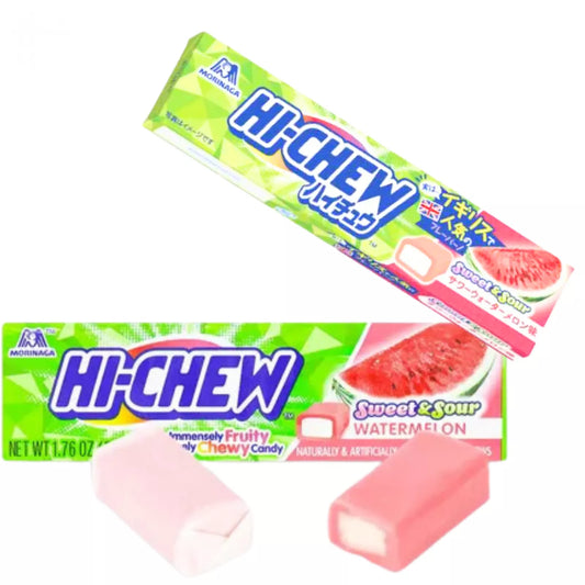 Bonbons Hi chew pastèque acidulés MORINAGA 55g