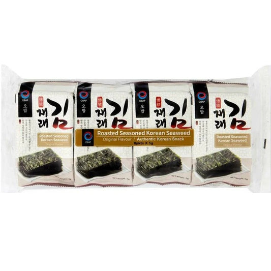 Crackers aux algues OBAP coréens assaisonnés grillés 5G x 8