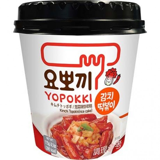 韩国即食年糕条 泡菜味 115 GR YOPOKKI