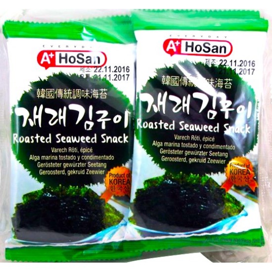 韩国传统调味海苔 A+ Hosan 8 x 2,4 g