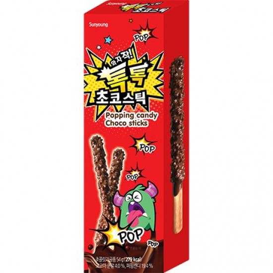 Sunyoung gros batonnets de chocolat popping 54g
