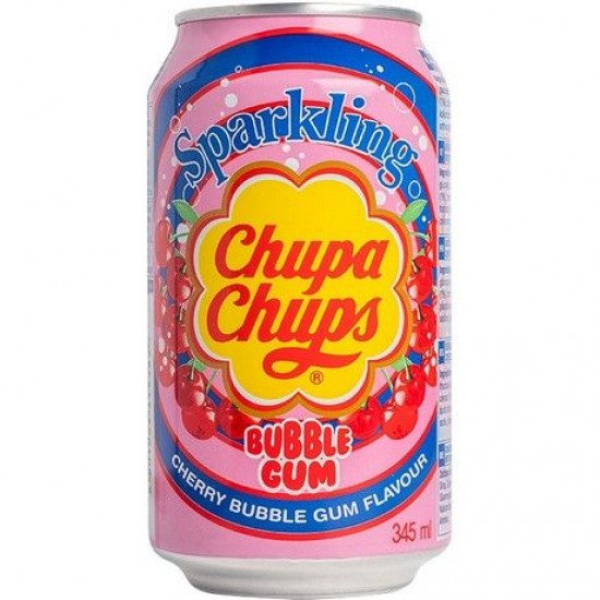 chupa chups 韩国苏打饮料 樱桃泡泡糖味 345ml