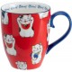 Kawaii Lucky Cat Mug W/Giftbox Red Classic Cat 8.5x10.2cm 380ml