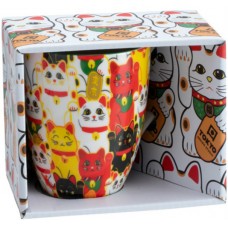 Kawaii Lucky Cat Mug W/Giftbox Multi Cat 8.5x10.2cm